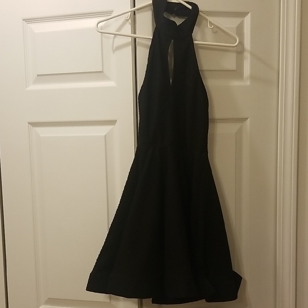 Windsor Black Backless Halter Dress
